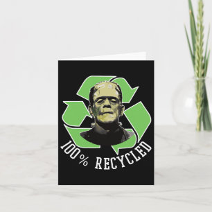 Cartão Monstro de Frankenstein - 100% Reciclado S Engraça