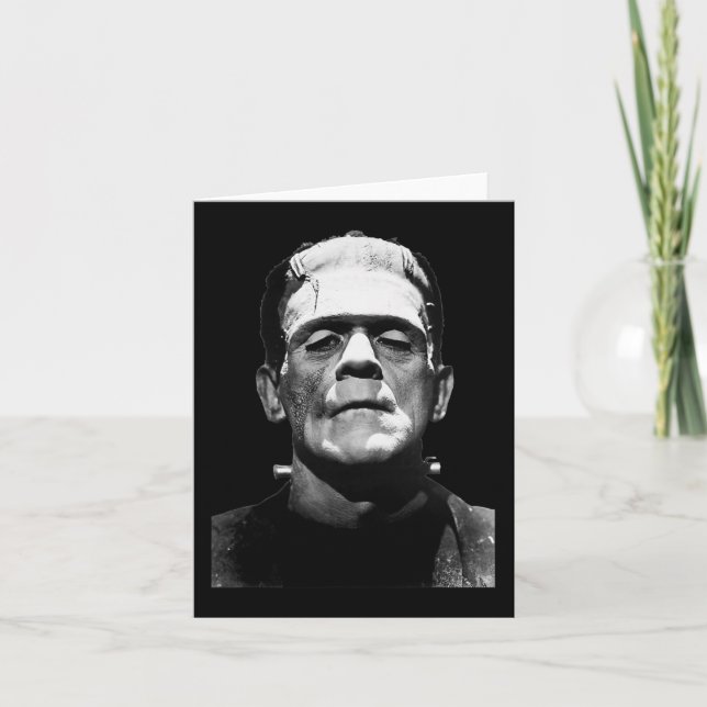 Cartão Monstro do Filme Horror do Monstro das Halloween (Frente)