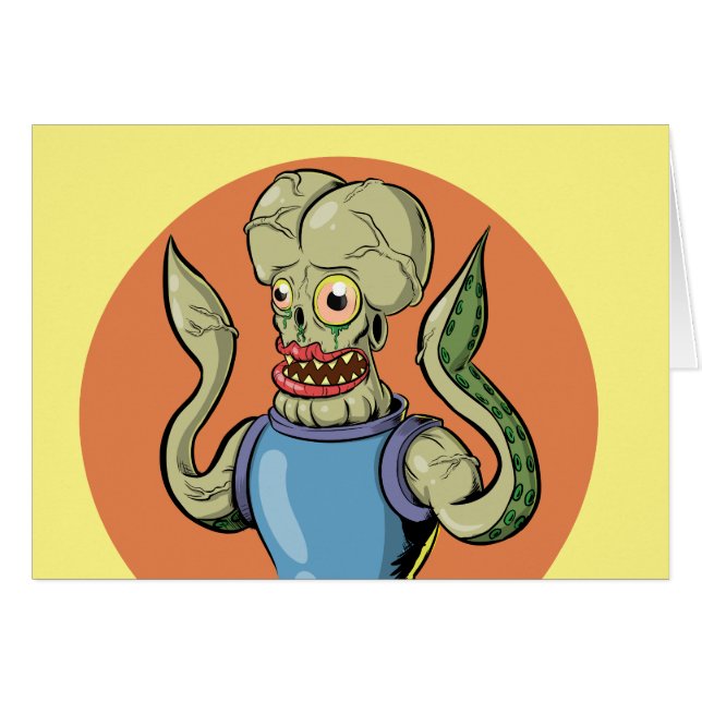 Cartão Monstro estrangeiro (Frente Horizontal)