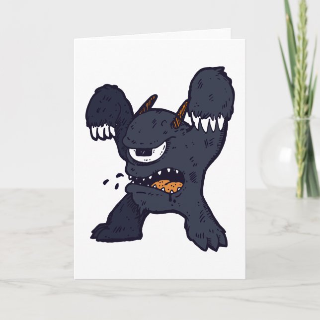 Cartão Monstro estranho (Frente)