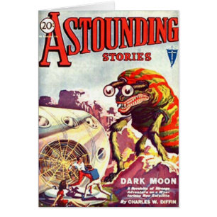 Cartão Monstro Eyed inseto da lua