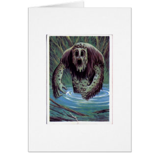 Cartão Monstro Mucky do vintage