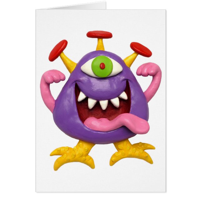 Cartão Monstro Roxo (Frente)