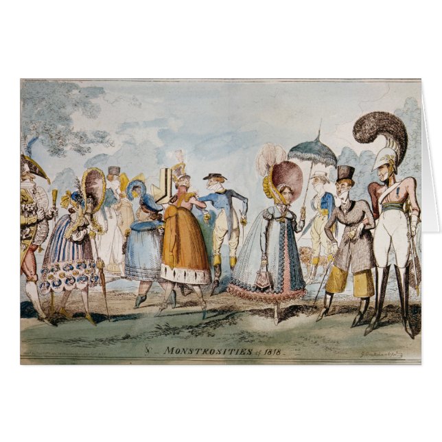 Cartão Monstruosidades de 1818 (Frente Horizontal)