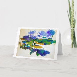 Cartão Mont Sainte-Victoire, Paul Cezanne