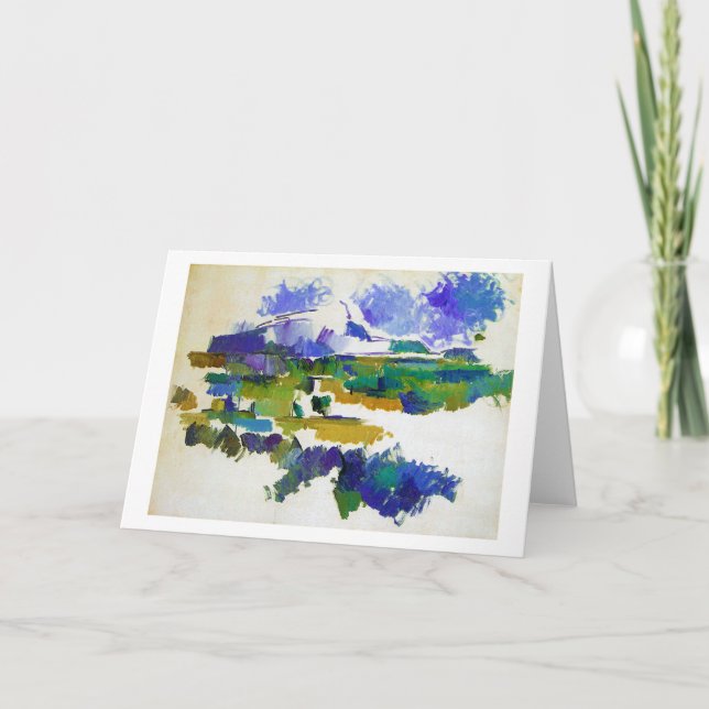 Cartão Mont Sainte-Victoire, Paul Cezanne (Frente)