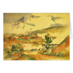 Cartão Mont Sainte Victoire por Paul Cezanne, Arte Antiga