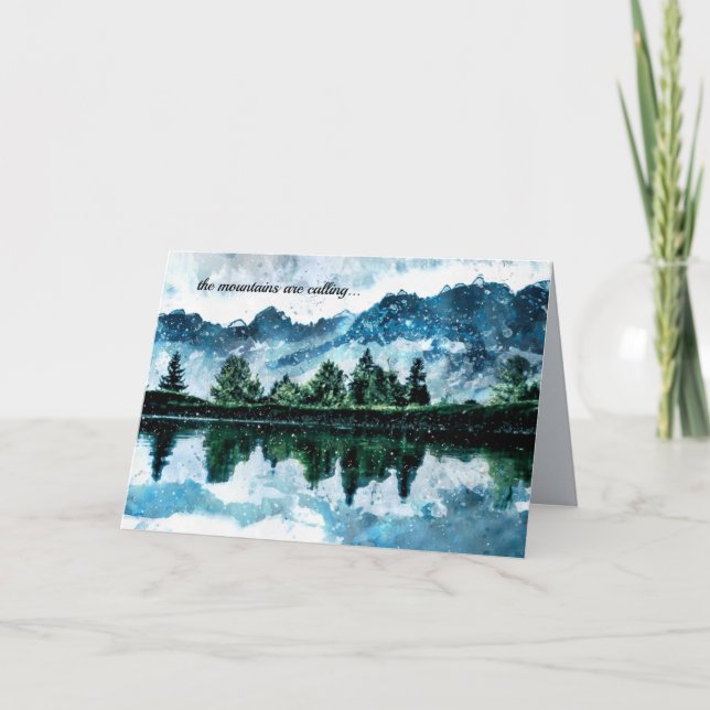 Cartão Montagens de Aquarela (Frente)