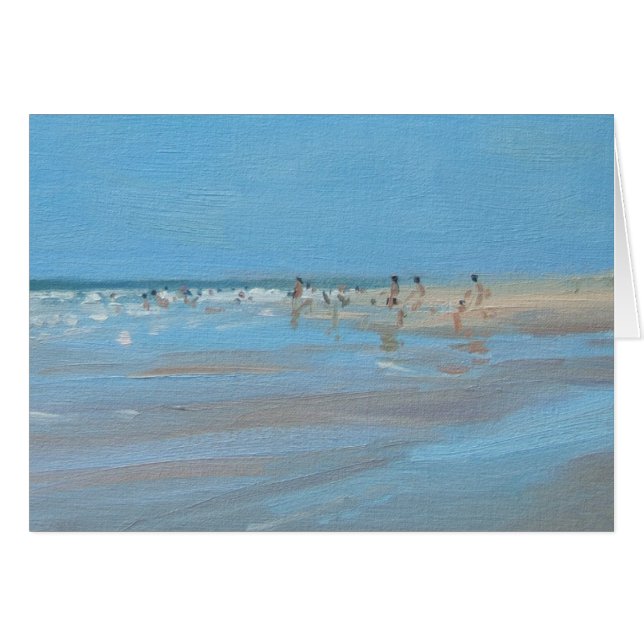 Cartão Montalivet de Reflexão Azul (Frente Horizontal)