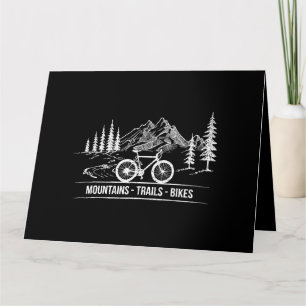 Cartão Montanha - Bicicleta de bicicleta de bicicleta