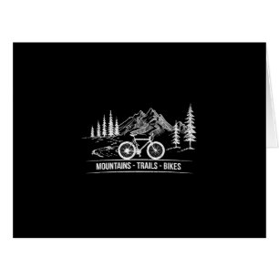 Cartão Montanha - Bicicleta de bicicleta de bicicleta