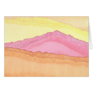 Cartão Montanha cor-de-rosa por Cynthia Wenslow