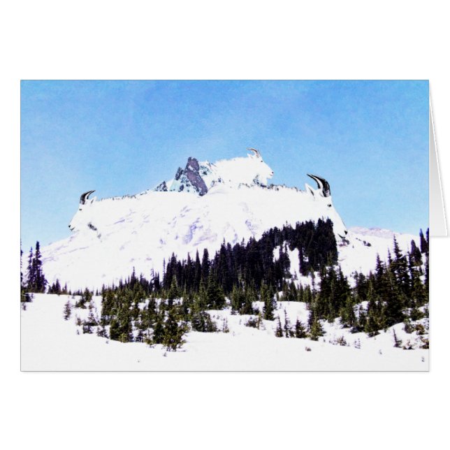 Cartão Montanha de Caprinos (Frente horizontal)