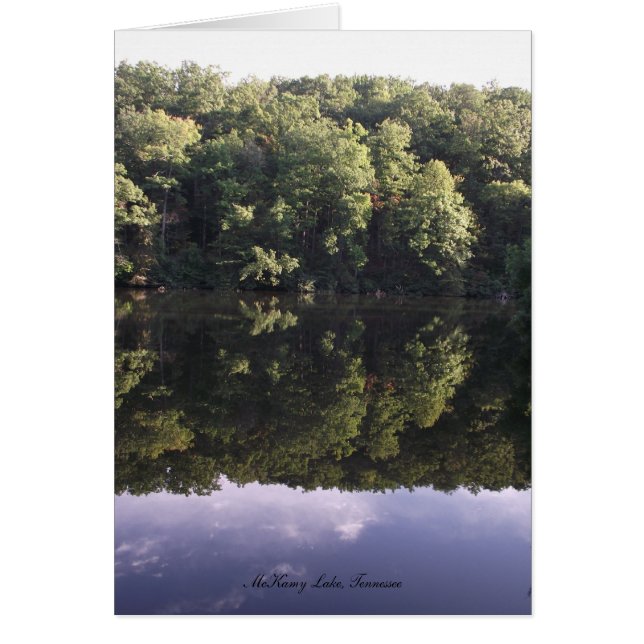 Cartão Montanha McKamy Lake Chilhowee (Frente)