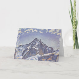 Cartão Montanha Monge Com Nuvens (Ferdinand Hodler)