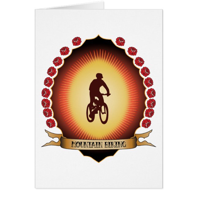 Cartão Montanha que Biking Mandorla (Frente)