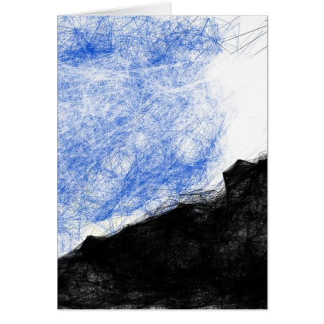 Cartão Montanha rochosa e sonho (Frente)