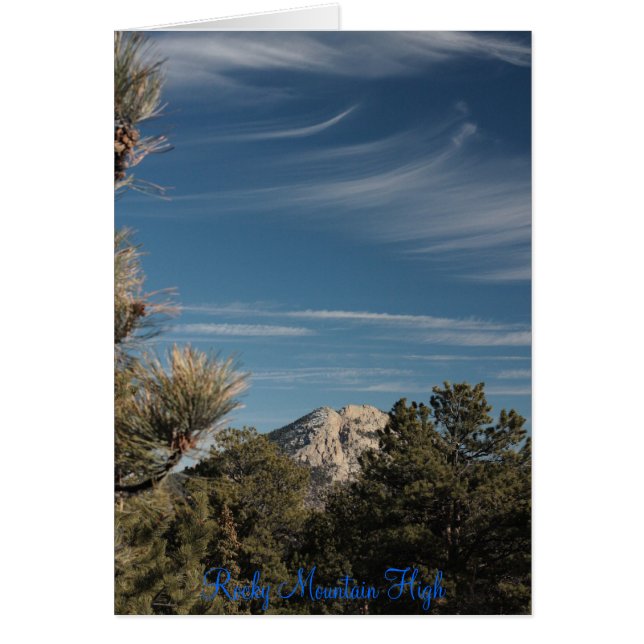 Cartão Montanha Rocky High 2 (Frente)