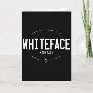 Cartão Montanha Whiteface Nova York Gráfico Envelhecido V