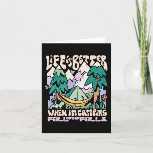 Cartão Montanhas Caem Creek Falls Tennessee Acampando Wil