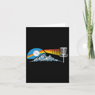 Cartão Montanhas com Dor de Golf Disco e Vintage Sun 80s