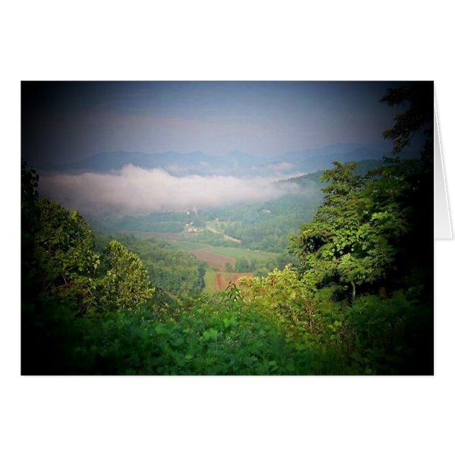 Cartão Montanhas do Norte da Geórgia, EUA (Frente Horizontal)