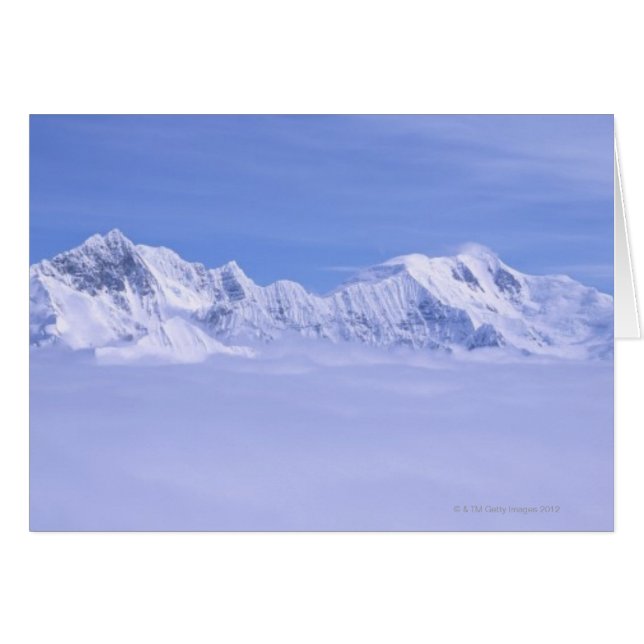 Cartão Montanhas e Geleiras (Frente Horizontal)