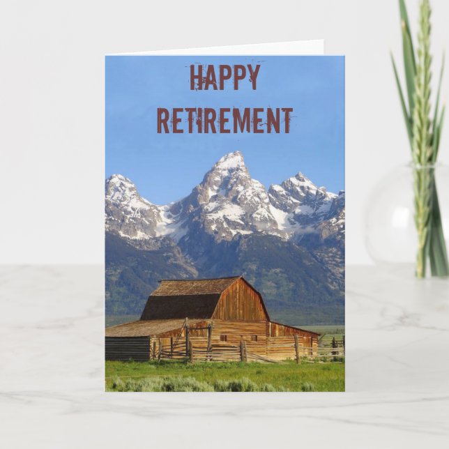 Cartão Montanhas Grand Teton (Frente)
