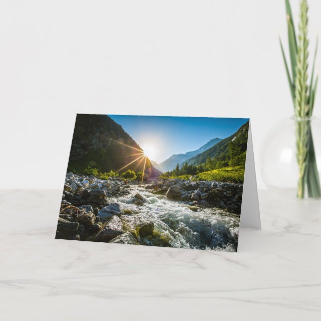 Cartão Montanhas | Hohe Tauern National Park, Áustria (Frente)