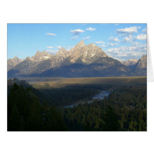 Cartão Montanhas Jackson Hole (Parque Nacional Grand Teto