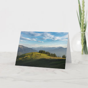 Cartão Montanhas Lago Spitzingsee, Alpes Suíços