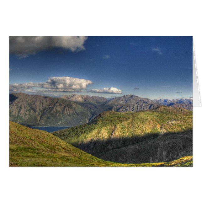 Cartão Montanhas magníficas (Frente horizontal)