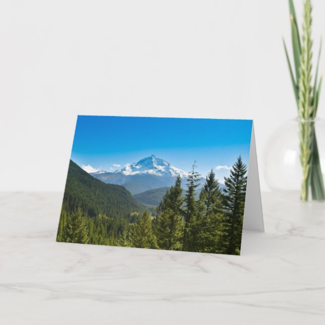 Cartão Montanhas | Mt. Hood Oregon (Frente)