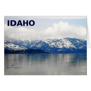 Cartão Montanhas Pelo Lago