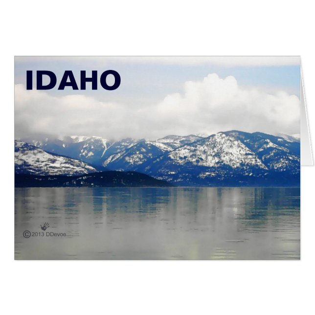 Cartão Montanhas Pelo Lago (Frente Horizontal)