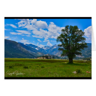 Cartão Montanhas rochosas