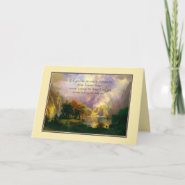 Cartão Montanhas rochosas Oração Seretária