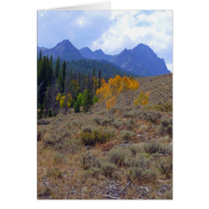 Cartão Montanhas Sawtooth
