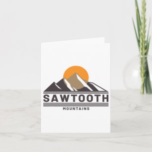 Cartão Montanhas Sawtooth Floresta Idaho Caminhando ao Ex