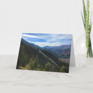 Cartão Montanhas Wallowa, OR