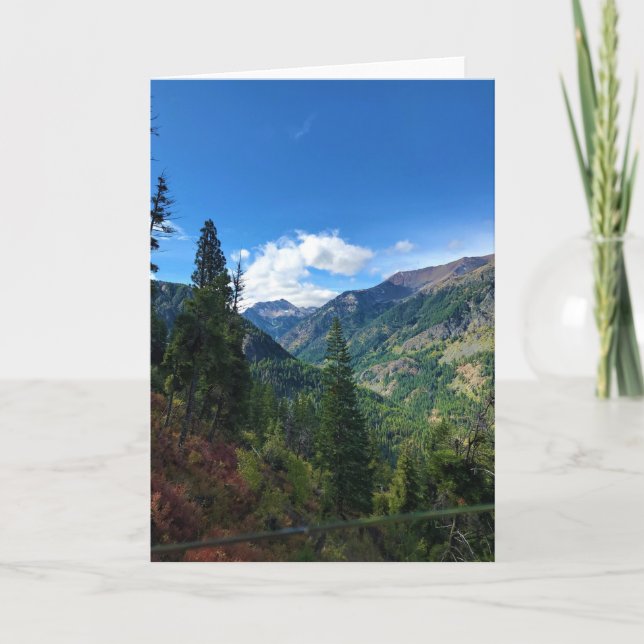 Cartão Montanhas Wallowa, OR (Frente)