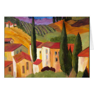 Cartão Montanhês de Tuscan pelo artista Therese
