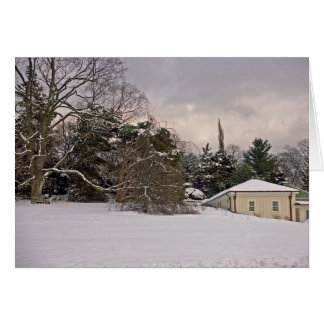 Cartão Monte da onda no inverno