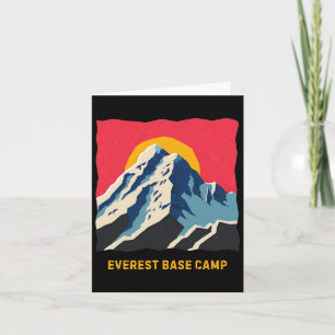 Cartão Monte Everest Base Camp Himalayas Mountain Hike Cl