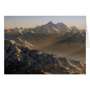 Cartão Monte Everest, montanhas de Himalaya, Ásia