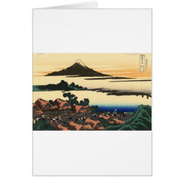 Cartão Monte Fuji Japão Sunset