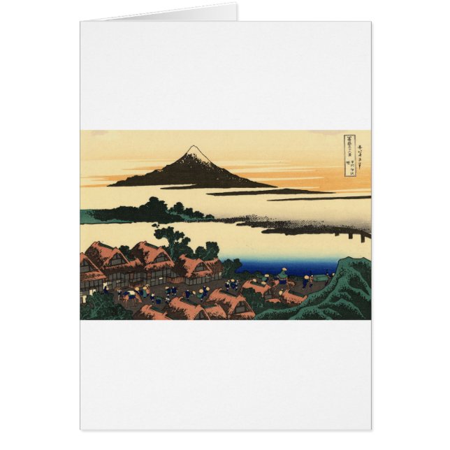 Cartão Monte Fuji Japão Sunset (Frente)