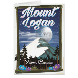 Cartão Monte Logan, Yukon, Canadá