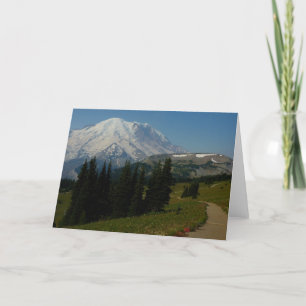 Cartão Monte Rainier da trilha Sourdough Ridge