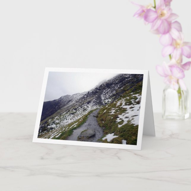 Cartão Monte Snowdon, Snowdonia, Gales, Reino Unido (Orquídea)